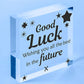 Colleague Leaving Job Goodbye Wood Heart Gift Teacher Childminder Good Luck