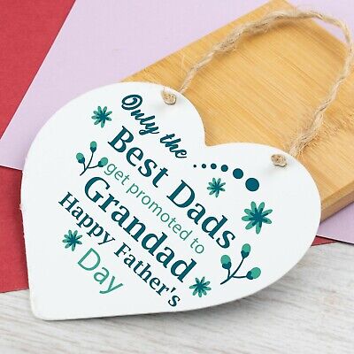 Best Dad Heart FATHERS DAY Gifts For Him Daughter Son Grandad Birthday Presents