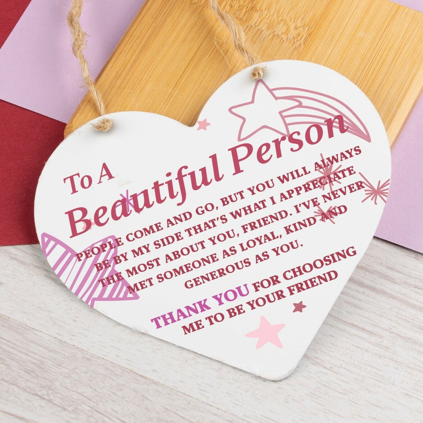 Special Thank You Best Friend Gifts Heart Hanging Sign Friendship Gifts