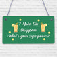 Funny Make Gin Disappear Alcohol Gift Man Cave Home Bar Hanging Plaque Pub Sign