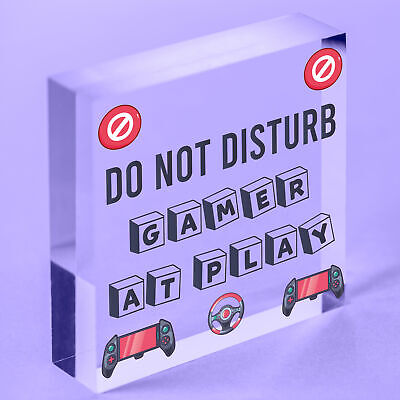 Gamer Gaming Gifts Do Not Disturb Man Cave Bedroom Sign Gift For Son Brother Dad