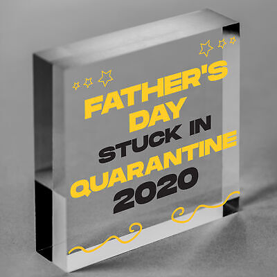 Quarantine Gifts For Fathers Day Novelty Plaque Gift For Dad Funny Gifts For Him