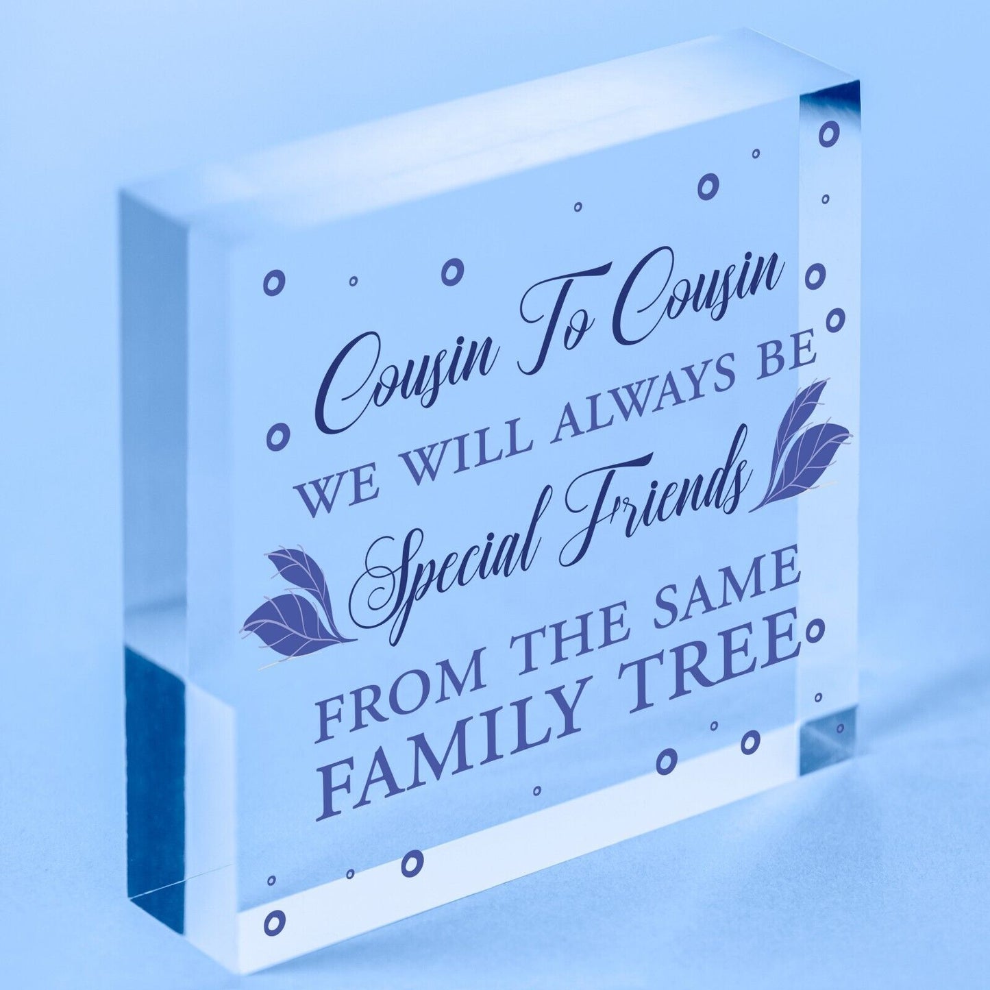 Birthday Christmas Gift For Cousin Special Family Plaques Best Friend Keepsakes