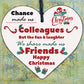 Colleague Christmas Gift Wood Heart Sign Friendship Secret Santa Gift Thank You