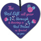 Best Friend Sister Friendship Plaque Thank You Gift Wooden Heart Keepsake Gifts