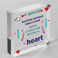 Special Teacher Leaving Gift Wood Heart Plaque Teaching Assistant Thank You Gift