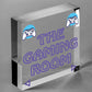 GAMING ROOM Sign Neon Effect Hanging Games Room Man Cave Bedroom Sign