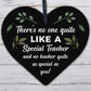 Special Teacher Wood Heart Thank You Gift Teaching Assistant Nursery Leaving