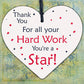 Colleague THANK YOU Gifts Wooden Heart Plaque Employee Teacher Volunteer Gifts