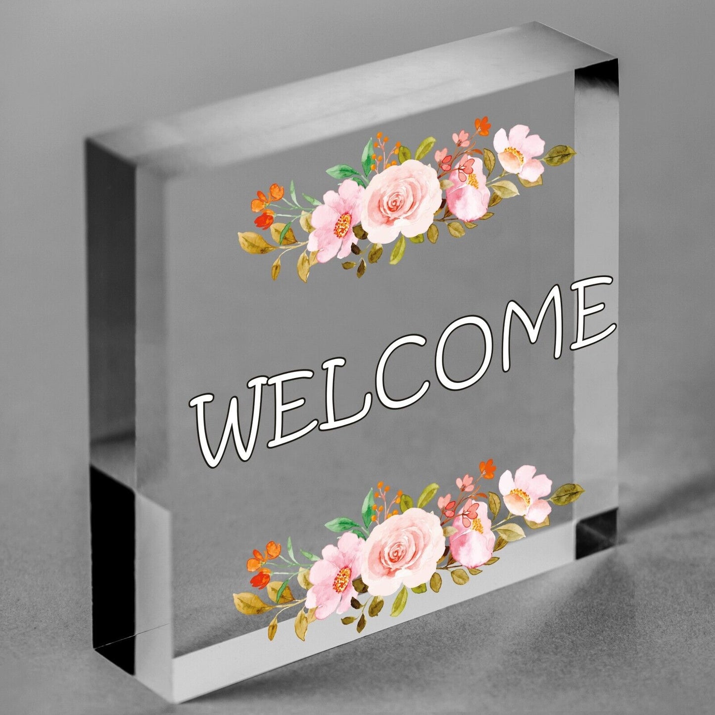 Welcome Sign Front Door Shed Garden SummerHouse Plaque Home Decor Friend Gift