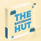 Quirky Nautical Bathroom Sign THE BATHROOM HUT Beach Theme Toilet Sign