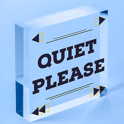 QUIET PLEASE Do Not Disturb Hanging Door Plaque Salon Treatment Bedroom Sign