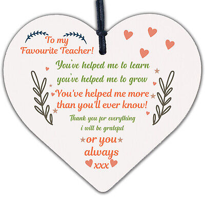 Teacher Gifts Poem Special Thank You Gift For Nursery Teacher Assistant Heart