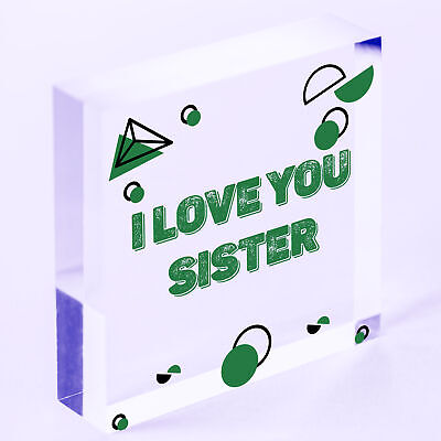 Silver Heart Tin Sister Gift Christmas Birthday Present To Say I Love You