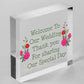 Welcome To Our Wedding Sign And Plaque Standing Table Plaque Wedding Decoration