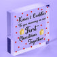 1st First Christmas Baby Mum Mummy Gift Xmas Bauble Decoration Wooden Heart Sign