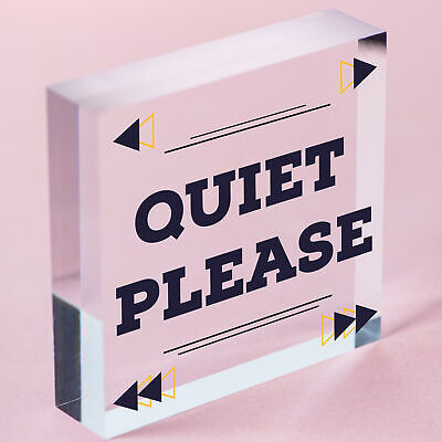 QUIET PLEASE Do Not Disturb Hanging Door Plaque Salon Treatment Bedroom Sign