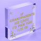 Cute Gift For Nan Grandad Grandparent Plaque Keepsake Gift From Grandchildren