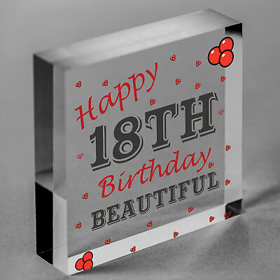 18th Birthday Card Decorations Heart 18th Daughter GIFTS Best Friend Sister GIFT