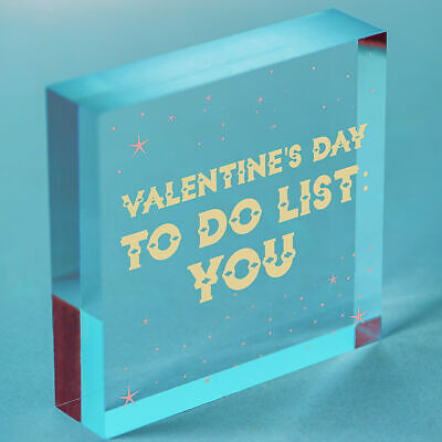 Funny Valentines Day Card For Him Her TO DO LIST Joke Husband Wife Card