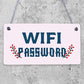 Wifi Password Chalkboard House Warming Gift Hanging Plaque Home Internet Sign