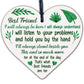 Best Friend Gift Friendship Plaque Wooden Heart Birthday Thank you Keepsake Poem