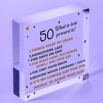 50th Birthday Gift Present 50 Birthday Gift For Men Women Funny Fifty Decoration