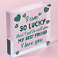 Thank You Best FRIEND Gifts Wood Heart Christmas Friendship Gift Birthday Plaque