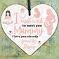 Wooden Heart Gift From Baby To Mummy To Be From Bump Present Baby Keepsake