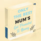 Plaque ONLY THE BEST MUMS Get PROMOTED To NANNY Nan Baby Gift Sign Chic Grandma