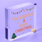 Wish You A Merry Christmas Wood Heart Christmas Tree Xmas Bauble Decoration Gift