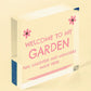 Garden Welcome Signs Novelty Garden Shed Plaques Home Decor Garden Gifts