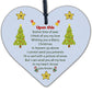 Memorial Christmas Tree Decoration Bauble Xmas Gift Wooden Rememberance Sign