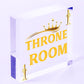 Throne Room Bathroom Toilet Door Plaque Bathroom WC Ladies Gents Sign Funny Gift