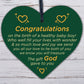 Baby Boy Birth Congratulations Wood Heart Sign Son Mum Parents Keepsake Gift