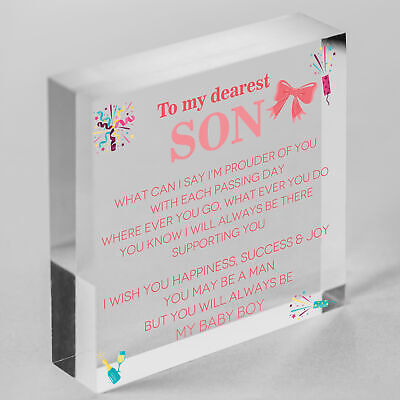 Son Gifts From Dad 18th 21st Birthday Gift Card Son Gift From Mum Gift For Him