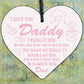 Bump Gifts Wooden Heart Dad Daddy Father Baby Son Daughter Card Thank You Gift