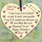 Special Valentines Day Wooden Heart Plaque Gift For Husband Wife Gift For Him