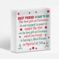 Christmas Gifts For Friend Christmas Card Friendship Thank You Wood Heart Plaque