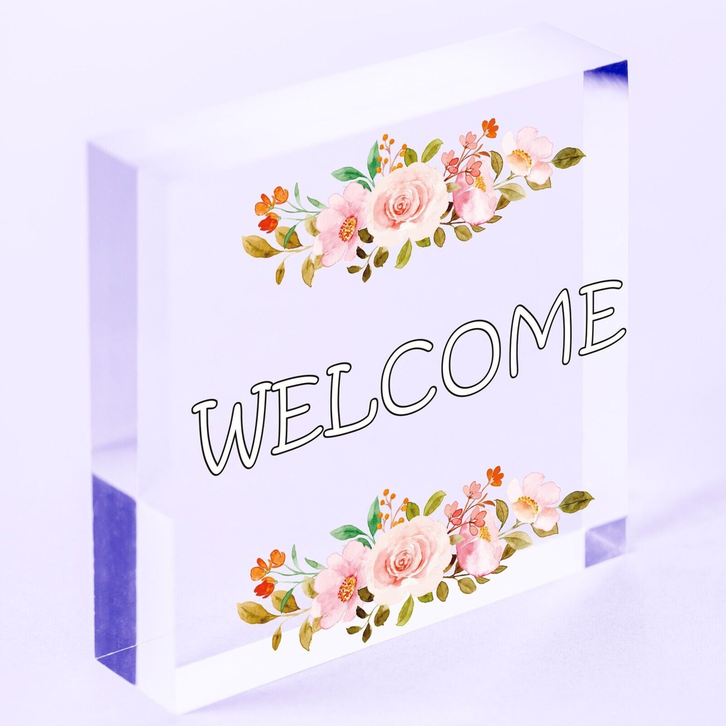 Welcome Sign Front Door Shed Garden SummerHouse Plaque Home Decor Friend Gift