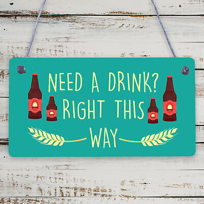 Novelty Bar Decor Signs Hanging Home Bar Man Cave Pub Garden Bar Decor Signs