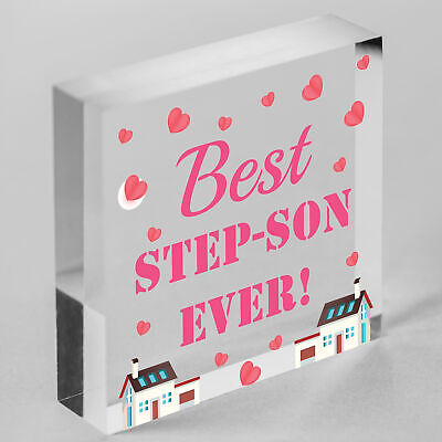 Best Step Son Gifts Mirror Heart Birthday Gift For Step-Son Novelty Gift For Him