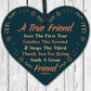 Thank You For Being A Great Friend Wooden Hanging Heart Plaque Friendship Gift