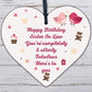 Birthday Sister In Law Gift Plaque Friendship Gift Handmade Wooden Heart Sign