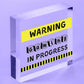 Warning Gaming In Progress Hanging Plaque Man Cave Bedroom Wall Fathers Day Sign