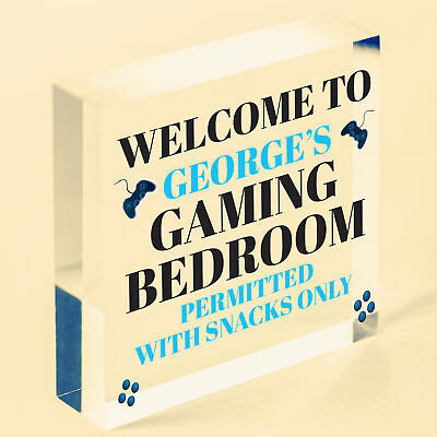 Funny Gamer Gift Playstation Lover Gift Games Room Bedroom Man Cave Sign