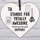 Teaching Assistant Gifts Wood Heart Thank You Gift Leaving School End Of Term