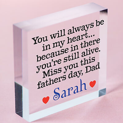 Personalised Thinking Of You On Fathers Day Dad Robin Memorial Remembrance Dad