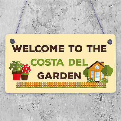 Welcome Sign Garden Signs And Plaques For Outdoor Funny Shed Sign Family Gift