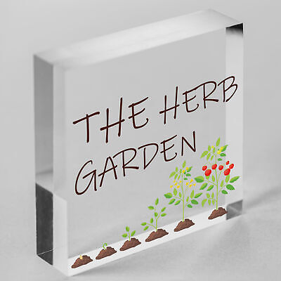 Herb Garden Hanging Sign SummerHouse Garden Shed Plaque Friendship Gift For Her